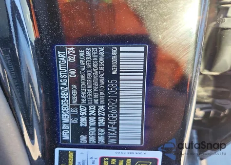 2024 Mercedes-Benz C 300 z USA, uszkodzony, nr VIN W1KAF4GB6RR210585